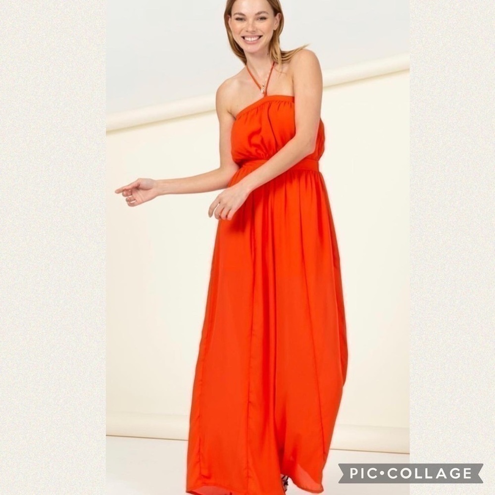 HP!!🎉Absolutely Gorgeous Blood Orange Jumpsuit